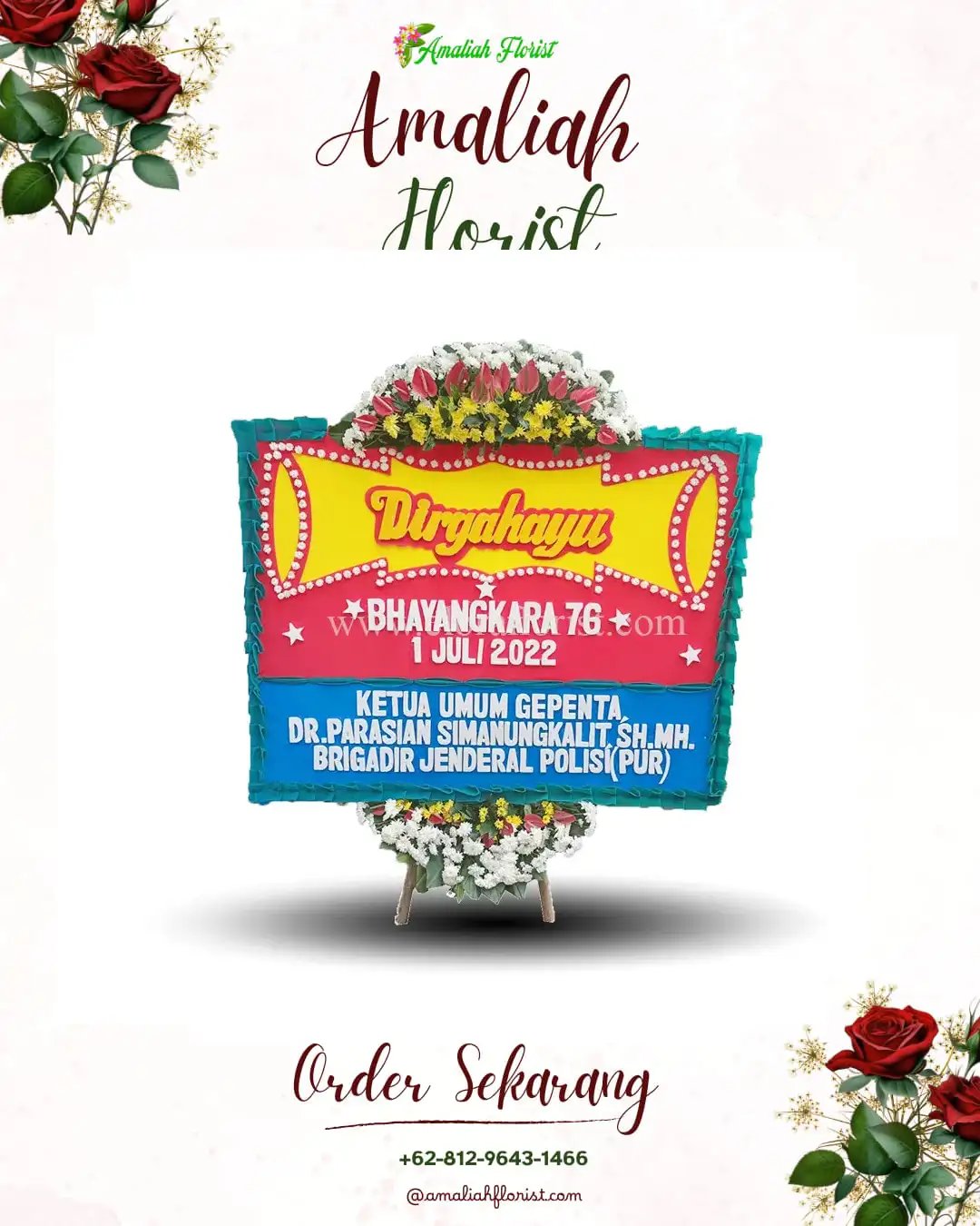 Papan Bunga HUT Ulang Tahun Yosowilangun Lor